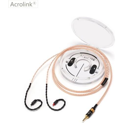 Acrolink IM50 2.5 XLR DIY Earphone Pcocc Audio Cable Repair Replacement Headphone with 16 cores knitting