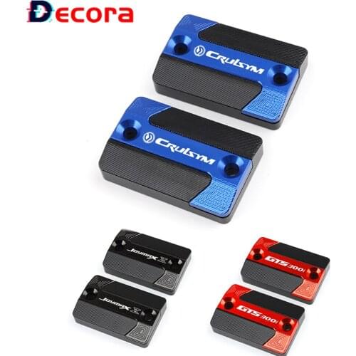 CNC Motorcycle Accessories For SYM CRUISYM 300 GTS 300i GTS300i JOYMAX Z300 Front Brake Fluid Reservoir Cover Oil Tank Cup Cap