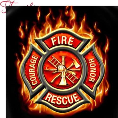 Full drill 5d diamond embroidery Diamond Cartoon mosaic needlework 3d diy diamond painting Fireman firefighters cross stitch