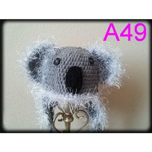Free shipping, 30pcs/lot Animal Hat Newborn Koala Hat , Newborn Boy or Girl Hat Baby Koala Hat 100% cotton NB-6years