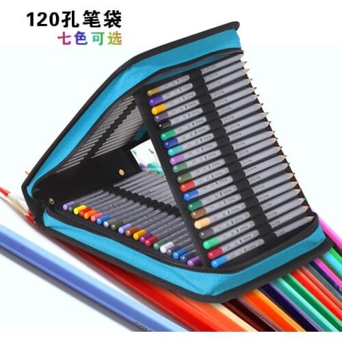 120 Hole Pencil Case School Supplies Multifunctional Pen Storage Pouch High-End Korean Stationery Hot-Selling For Students Box