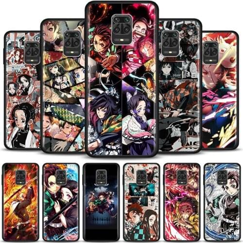Case For Xiaomi Redmi Note 10 Pro Max 5G 9 9S 9Pro Cover For Redmi K40 Pro Plus 9 Power 9T Cute Japan Demon Slayer