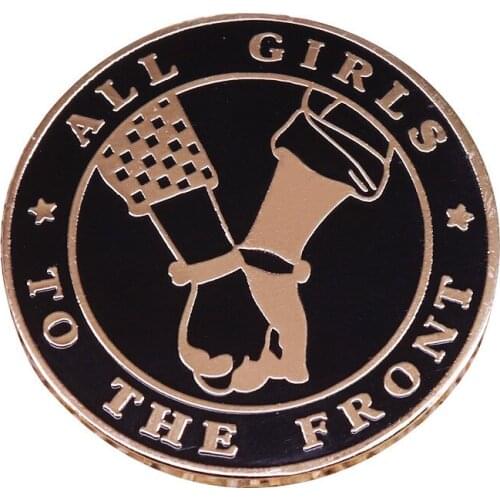 12pcs/lot E3101 Feminism Enamel Pins and Brooches Lapel Pin Backpack Bags Badge Clothing Decoration Girls Gifts
