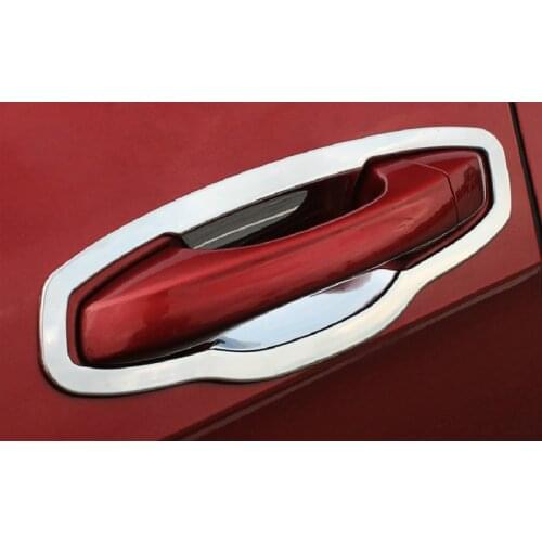 Chromed ABS Plastic 4PCS Door Handle Cover Bowl Trim For Volkswagen VW Golf 7 MK7 2013 14 15