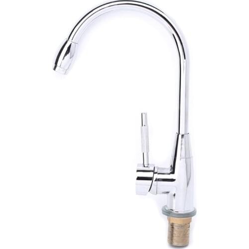 Chrome 360 Degree Swivel Alloy Kitchen Mixer Cold Hot Basin Sink Tap Faucet