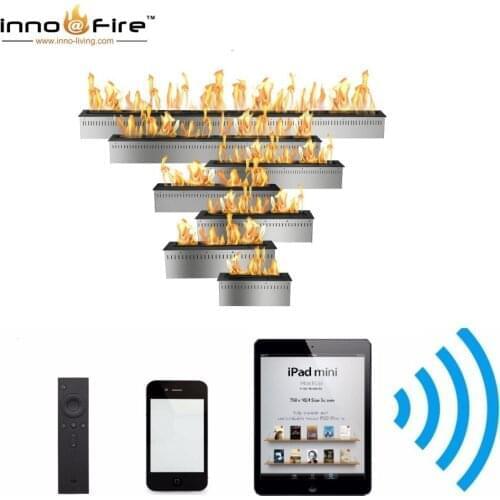 Inno-Fire real fire intelligent smart ethanol fireplace indoor ethanol burner 72