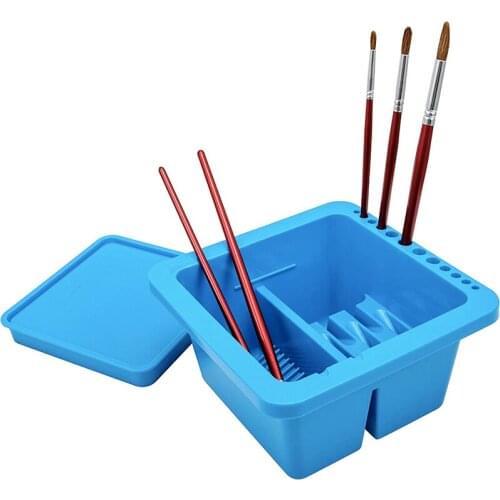 Paint Brush Washer Bucket Storage Box With Palette Drying Tool For Watercolor Oil Painting Creative Art supplies