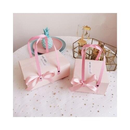 Creative Gift Box Marble Paper Bag Nougat Cookies Tote Bags Wedding Chocolate Cake Packing Paper Boxes Party Supplies