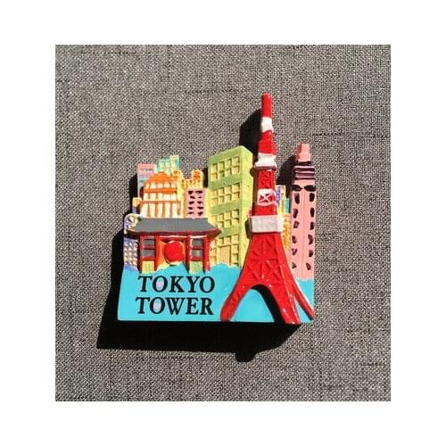 Creative Japan Tokyo Tower resin refrigerator stickers