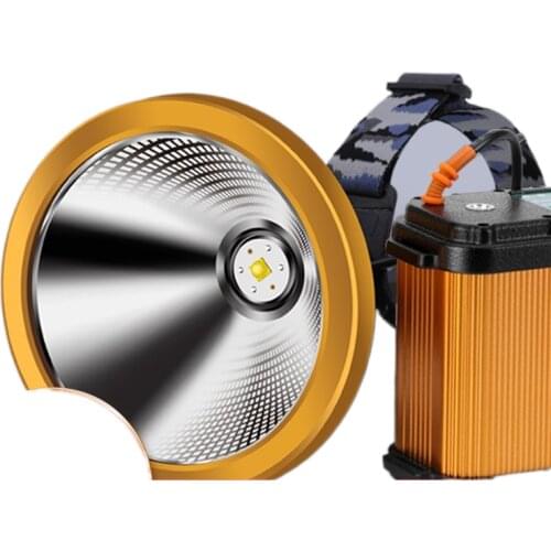 The head-mounted headlight glare charging bright xenon lamp of long life lithium power long-range