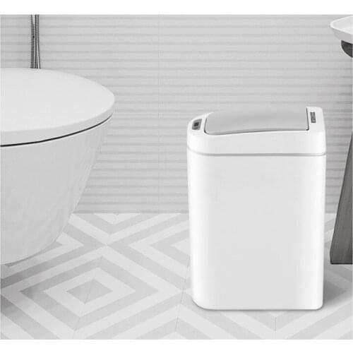 7L Smart Size Home Hotel IPX3 Waterproof Trash Can Square Automatic Infrared Sensor Ash-bin Bathroom Intelligent Garbage Bucket