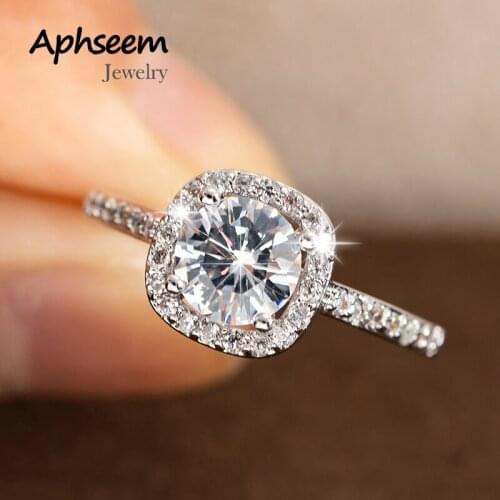 New Trendy Engagement Rings For Women Fashion Hot Sale Crystal AAA White Zircon Cubic elegant rings Female Wedding Jewelry