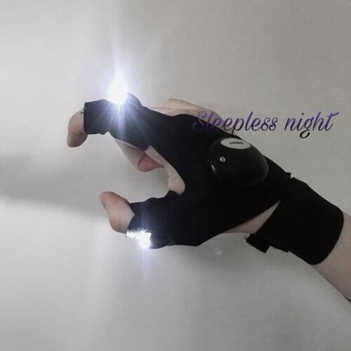 Illuminated Fishing Gloves Night Fishing Gloves Ins Photo Gloves Cool Net Red Gloves Functional gloves