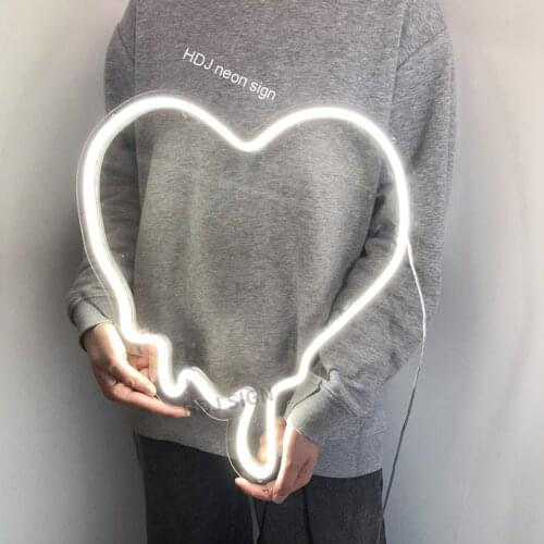 Personalized Custom Neon Sign Light Heart Flex Led Text Party Wedding Waterproof Led Home Room Decoration