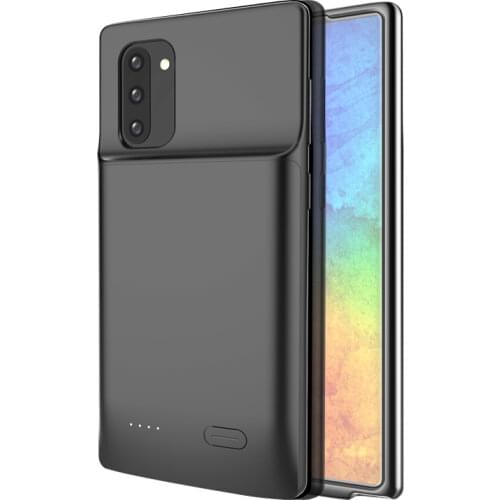 Note 10 Plus shockproof Battery Charger Case For Samsung Galaxy Note 10 Plus Liquid silicone Power Case Extenal Power Bank Cove