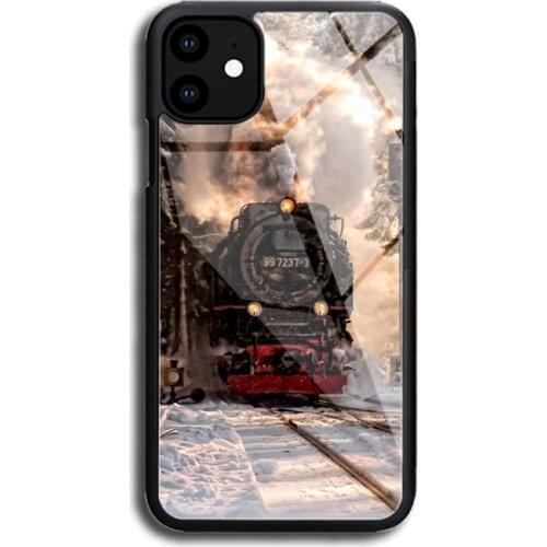 Steam Train Phone Case Rubber for iphone 11 pro max 12 11 iPhone Pro Max Mini XS 8 7 6 6S Plus X 5S SE 2020 XR phone case