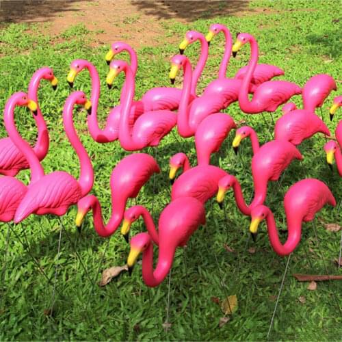 Gardening Decor Artificial Flamingo Outdoor 3pcs/Lot Garden Garden Decoration Decoration Decoration Wedding Pink/Red Villa for