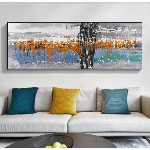 Modern Abstract Oil Paintings Canvas Wall Art Pictures Poster and Print for Home Living Room Bedroom Decor No Frame