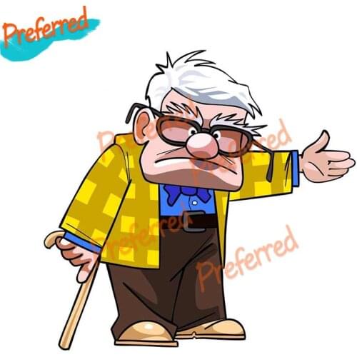 Cartoon Grandfather Vinyl Material Decal Refrigerator Decal Motocross Racing Laptop Helmet Trunk Wall Vinyl Car Sticker