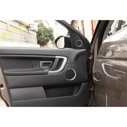 Lapetus Inside Door Audio Speaker Cover Decorative Circle Ring Trim Fit For Land Rover Discovery Sport 2015 2016 2017 2018 2019
