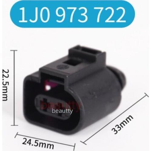 10PCS 8B0 973 822 1J0973722 male female Wiper Pump Pigtail Wiring Plug Connector For VW Jetta Golf GTI