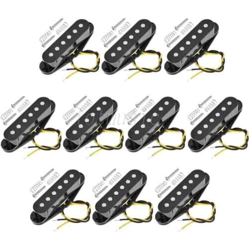 10Pcs Electric Guitar Pickup Single Coil Modern Style Ceramic Pickup-Black