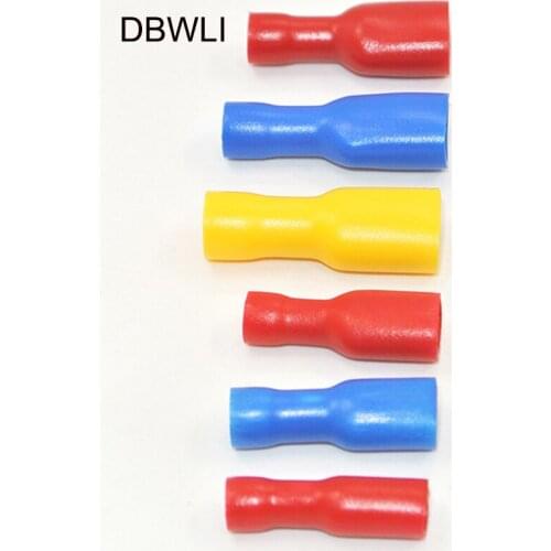 1000pcs 2.8mm 4.8mm6.3mm FDFD2-250 FDFD5.5-250 Female Crimp Terminal for 1.5-2.5mm2 Connectors Cable Wire Connector FDFD