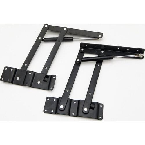 2Pcs Heavy duty table lift Up top folding Spring support hinge lifting frame For Coffee Tea Table Furniture Mechanism Hardware