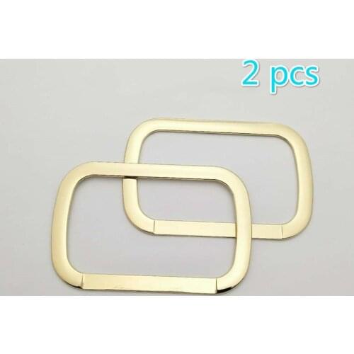 2pcs Golden Bag Handle Women Bag Straps Handbag Carry Hands Fashion Woman Bag Accessory Detachable Parts Replacement Handle