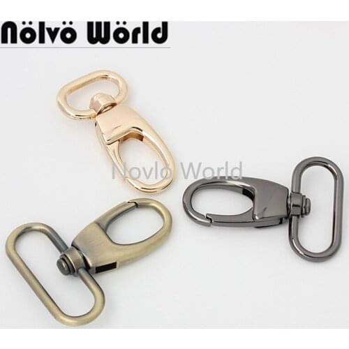 20 pieces 6 colors 4 size metal snap hook handbag clasp clip swivel clasp clip for purse webbing accessories