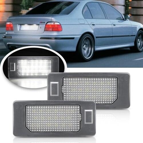 2x Led License Number Plate Light For BMW E60 E39 E82 E90 E92 E93 M3 E70 E71 X5 X6 E60 E61 F10 F11 F22 F25 F30 F31 F32 M5 E88