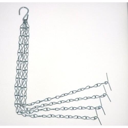 3point Hanging Basket Chains 41cm Black Hanging Chain Flowerpot Iron Sling Chain For Bird Feeder Planters Lantgerns And Ornament