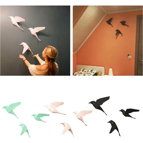 3D Paper Model Wall Home Bar Decoration Puzzles DIY Handmade Educational Toys Paper Crafts White Dove Geometric Animal Bird