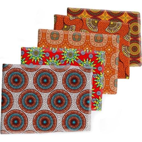 50*145CM Fabric African Decorative Pattern Printed Polyester Cotton Twill Fabric Patchwor Printed