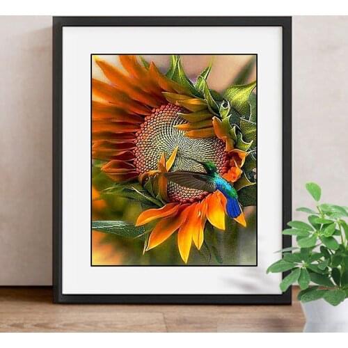 Diamond Painting Cross Stitch Flower Rhinestone Needlework Full Round Diamond Embroidery Sale Landscape Mosaic Home Decoration