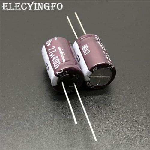 5pcs/50pcs 27uF 400V NICHICON CY Series 12.5x20mm High Ripple Current Long Life 400V27uF Aluminum Electrolytic capacitor