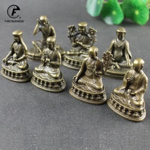 Antique Brass Buddha Nepal Statue Figurine MadeThai Buda Buddha Statue Crafts Decorative Ornament Home Decor Tibetan Buddhism