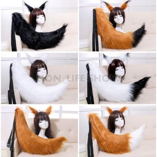 Biamoxer Anime Kamisama Kiss Love tomoe Cosplay Costume Accessories Plush Paw Fox Ear Tail Carnival Party Decor