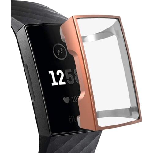 Case For Fitbit Charge 4/3 Band TPU Protector Accessories Full Coverage Silicone Screen Protection Cover Bumper For Charge 4