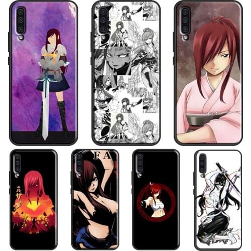 Erza Scarlet Fairy Tail Anime Case For Samsung A51 A71 A41 A31 A11 A21S A20e A40 A50 A70 A02S A12 A32 A42 A52 A72 Coque