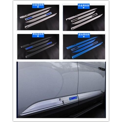 For Teramont/Atlas 2017 2018 car styling side door linng decoration body moulding trim bezel cover protector garnish