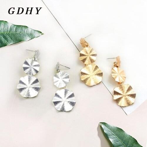 GDHY Fashion Multi-storey Snowflake Drop Earrings For Women Irregularity Geometric Sequin Earrings Party Beach Vacation Earrings