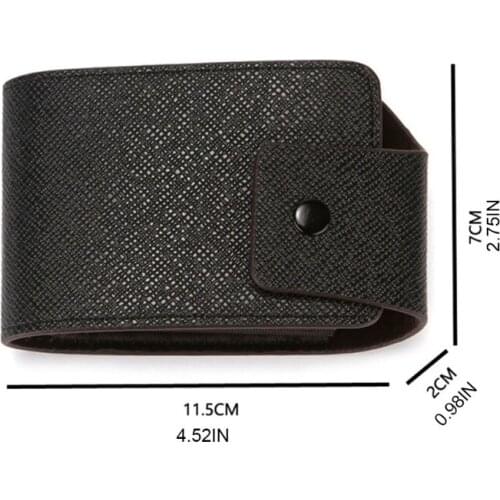 PU Leather Business ID Credit Card Holder Pocket Case Purse Wallet Organizer Q1QA