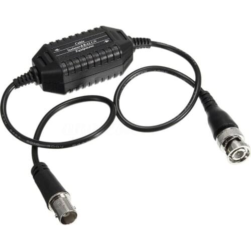 Coaxial Video Ground Loop Isolator Balun BNC Male to Female for CCTV Camera