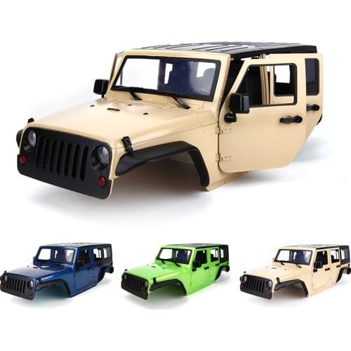 Unassembled 12.3inch 313mm Wheelbase Body Car Shell for 1/10 RC Crawler Axial SCX10 & SCX10 II 90046 90047 Jeep Wrangler