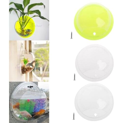 NEW YEAR Decor Pot Wall Hanging Mount Bubble Bowl Aquarium Fish Tank Aquarium
