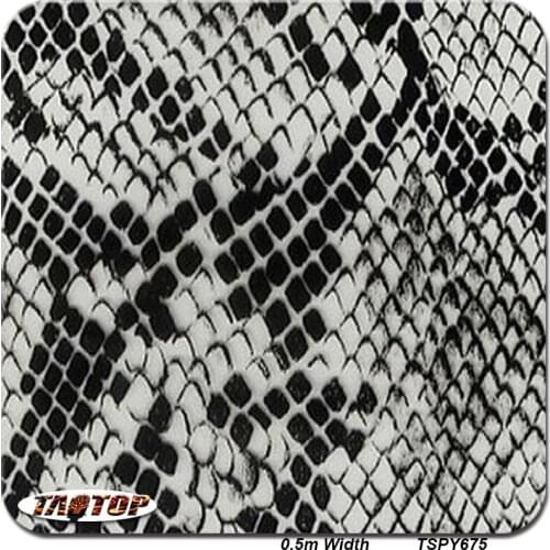 TAOTOP TSPY675 0.5m 10m Snake Python Skin Pattern Hydrographic Liquid Image Water Transfer Printing Film