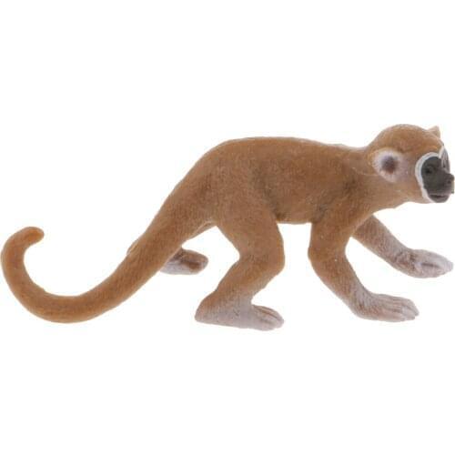 Realistic Squirrel Monkey Wild Animal Figurine Model Action Figure Kids Toy