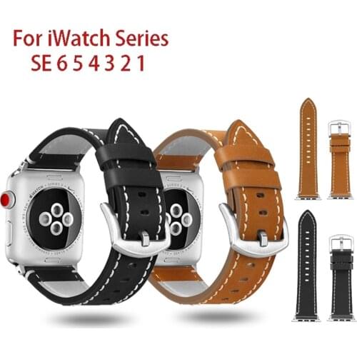 Leather for Apple Watch Bands 44 Mm 38mm 40mm for Apple Watch 5 Band 44mm 40mm for Apple Watch Straps 44mm 38mm 42mm