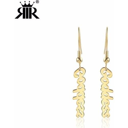RIR Minimalist Stainless Steel Dignified and Elegant Temperament Goddess Jewelry Earrings To Send Girls The Best Gift